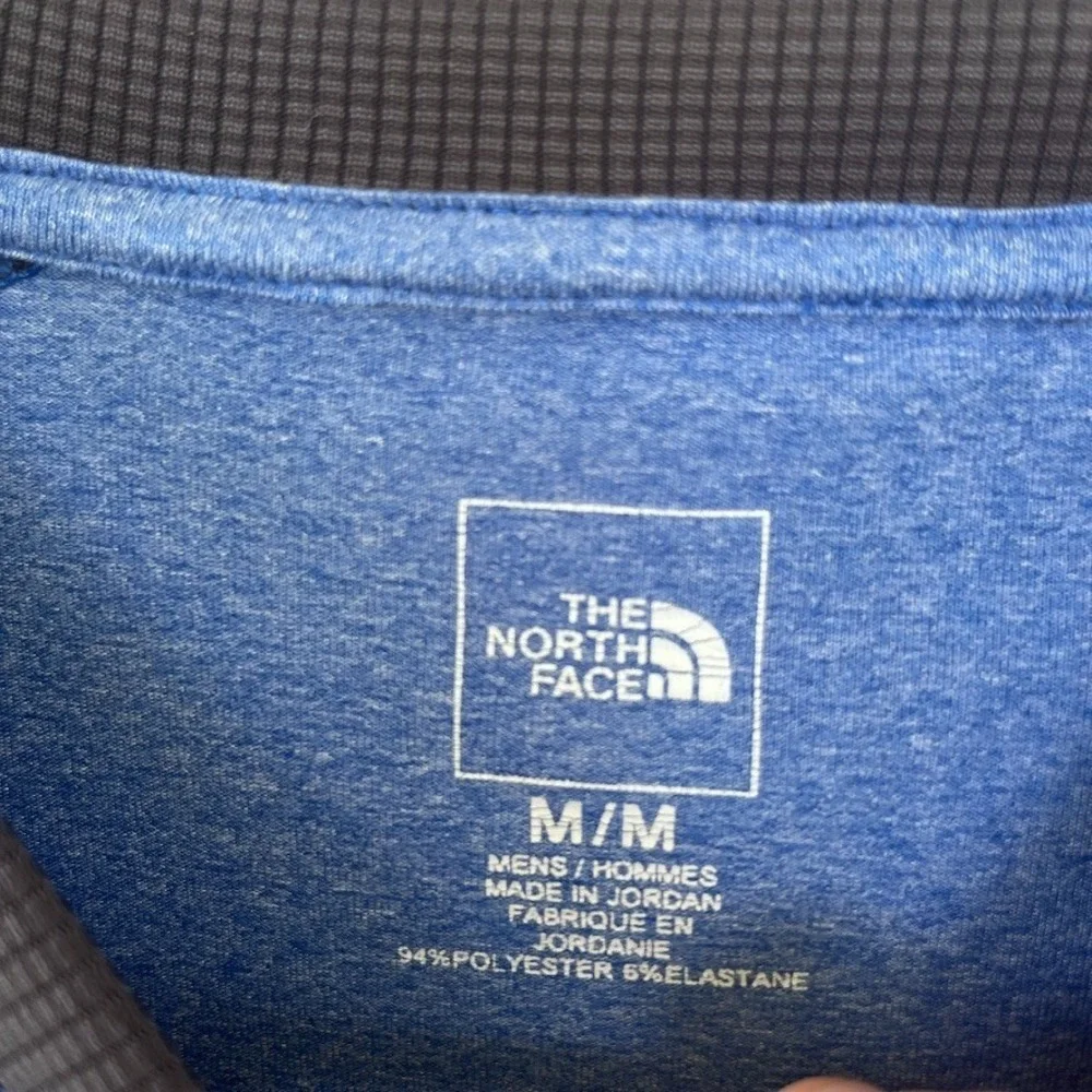 The North Face T-Shirt Mens Medium Short Sleeve Blue Pullover Activewear Wicking